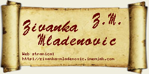 Živanka Mladenović vizit kartica
